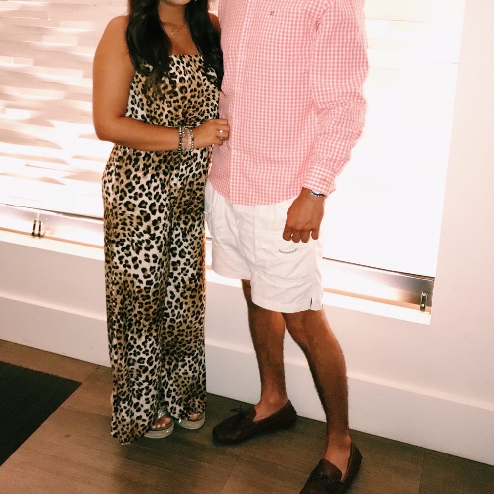 Cheetah print jumpsuit